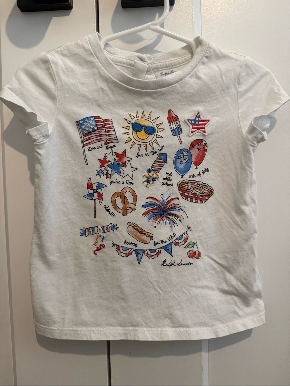 Ralph Lauren girls 4th of July shirt 18m